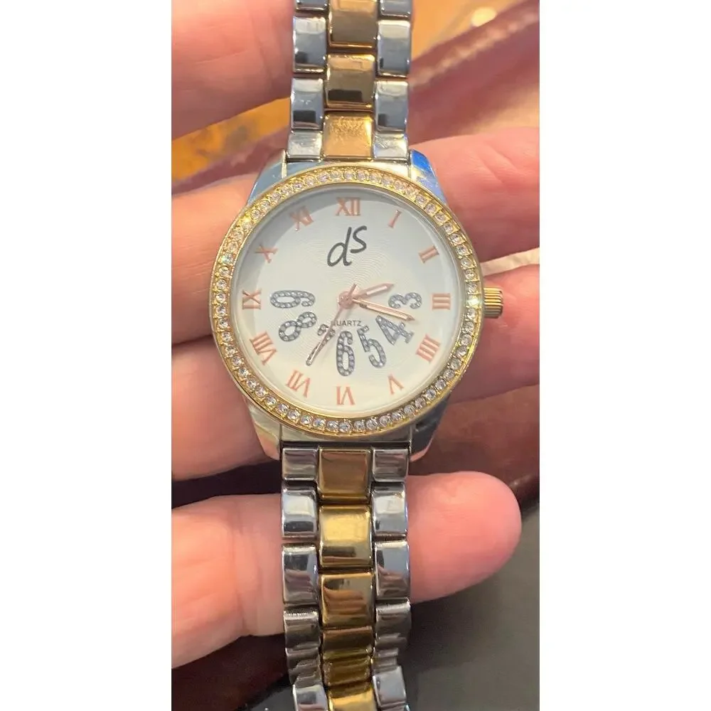 Women's 40mm Two tone Daniela Swaebe Watch, Crystal Accents